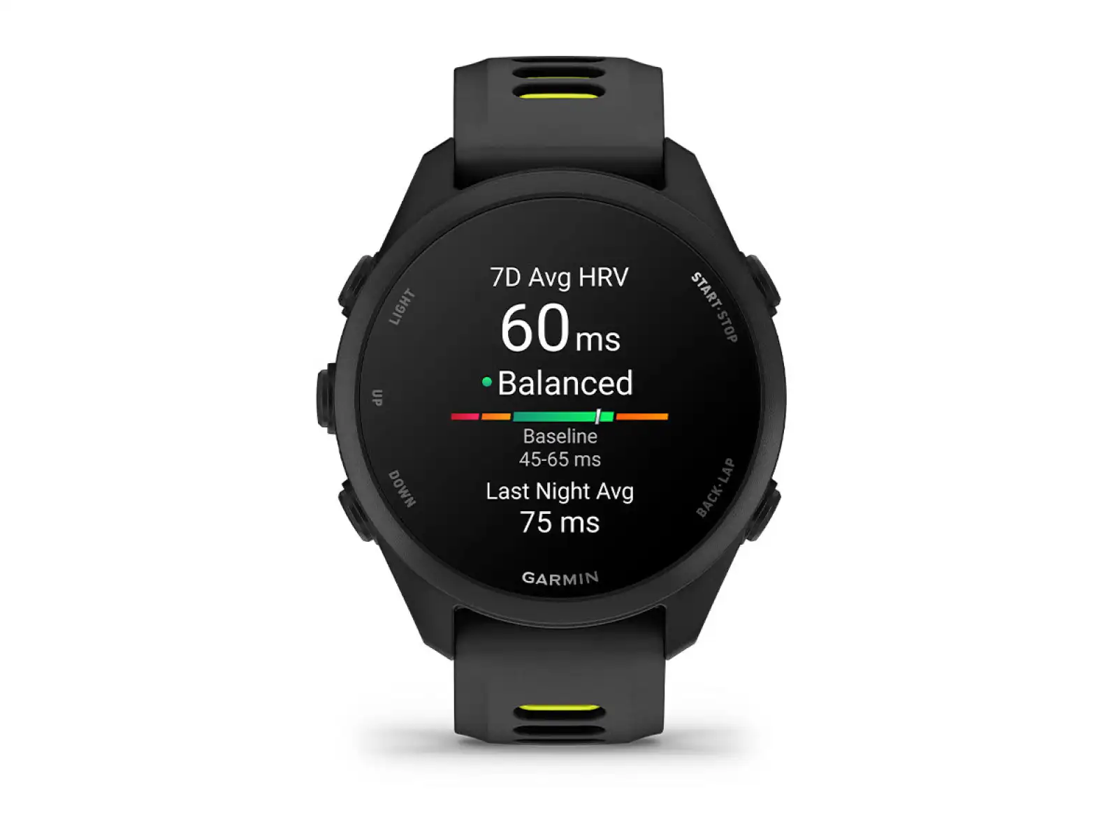 Garmin Forerunner 170 Black z paskiem Black/Amp Yellow