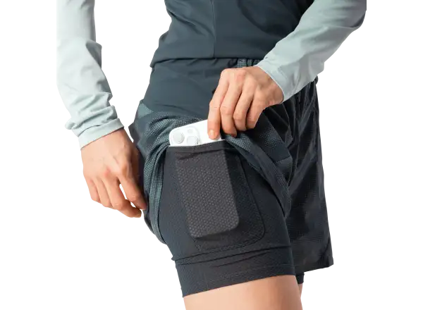 Dynafit Trail Reflective 2w1 damskie spodenki do biegania Cinder