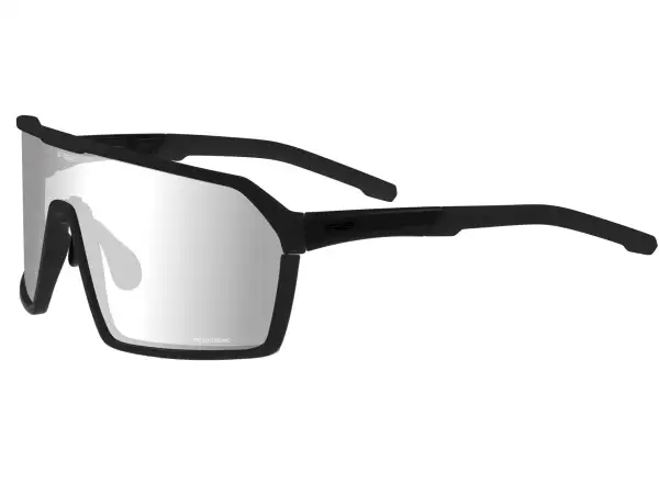 R2 Factor okulary rowerowe błyszczący czarny/fotochromatyczne soczewki