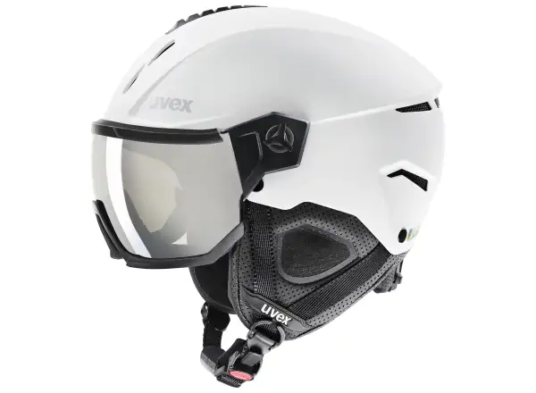 Uvex Instinct Visor kask narciarski white/black matt