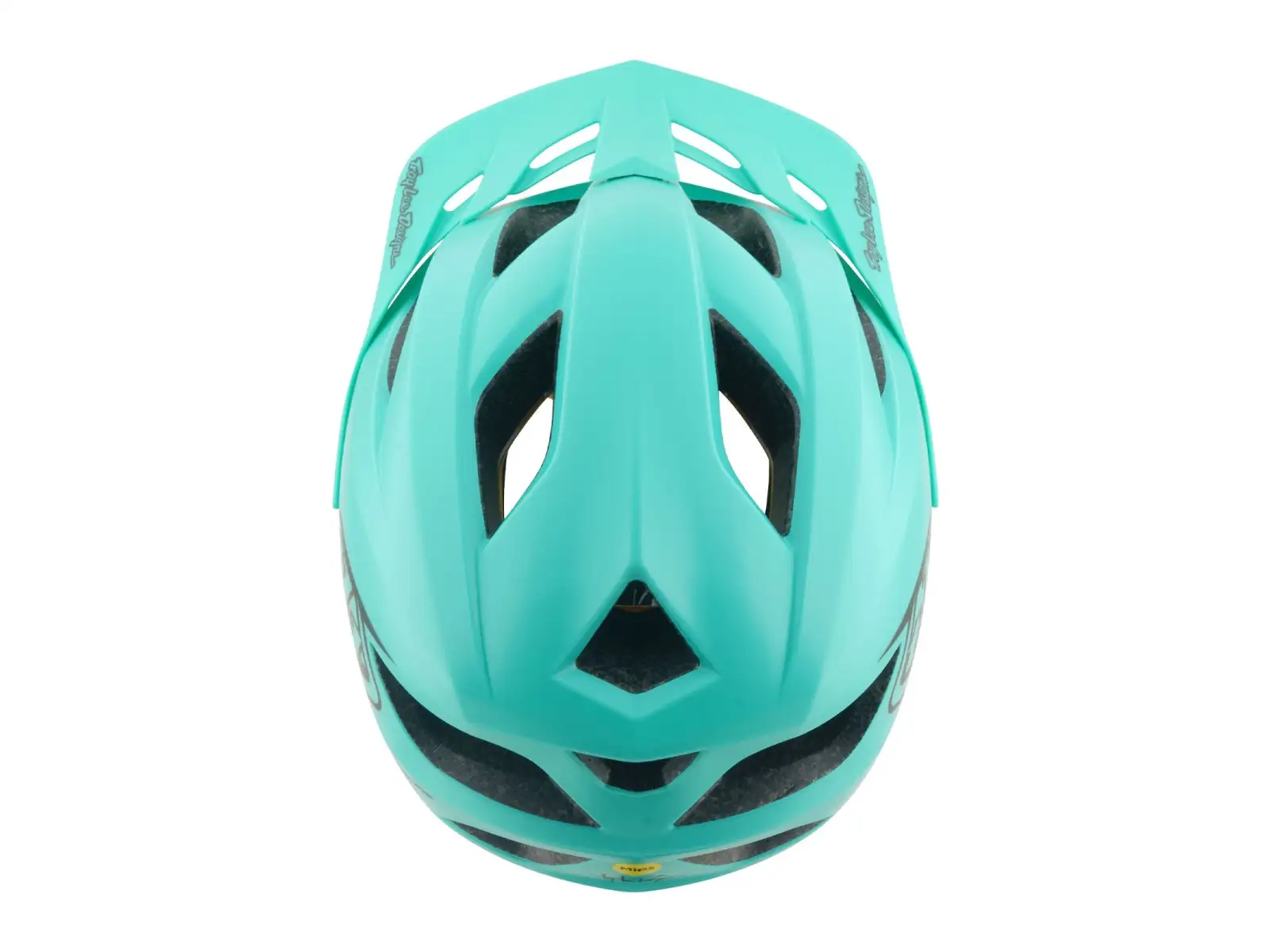 Troy Lee Designs Youth Flowline MIPS kask dziecięcy Point Charcoal/Real Teal