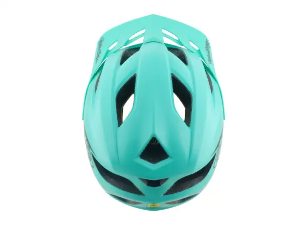 Troy Lee Designs Youth Flowline MIPS kask dziecięcy Point Charcoal/Real Teal