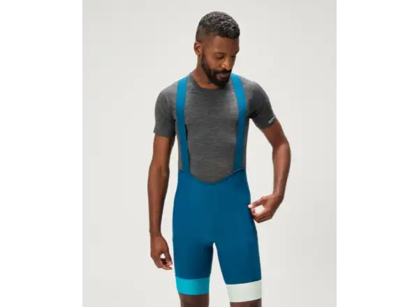 Endura Loop męskie spodenki rowerowe z szelkami Barra Blue