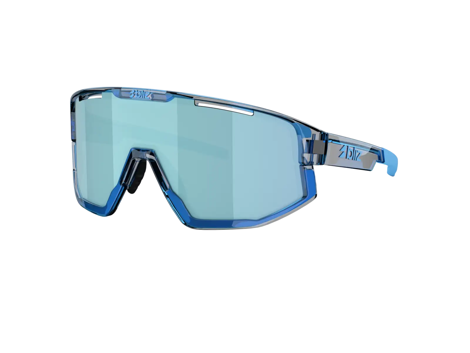 Bliz Fusion Small okulary przeciwsłoneczne Transparent Blue/Smoke Ice Blue Multi