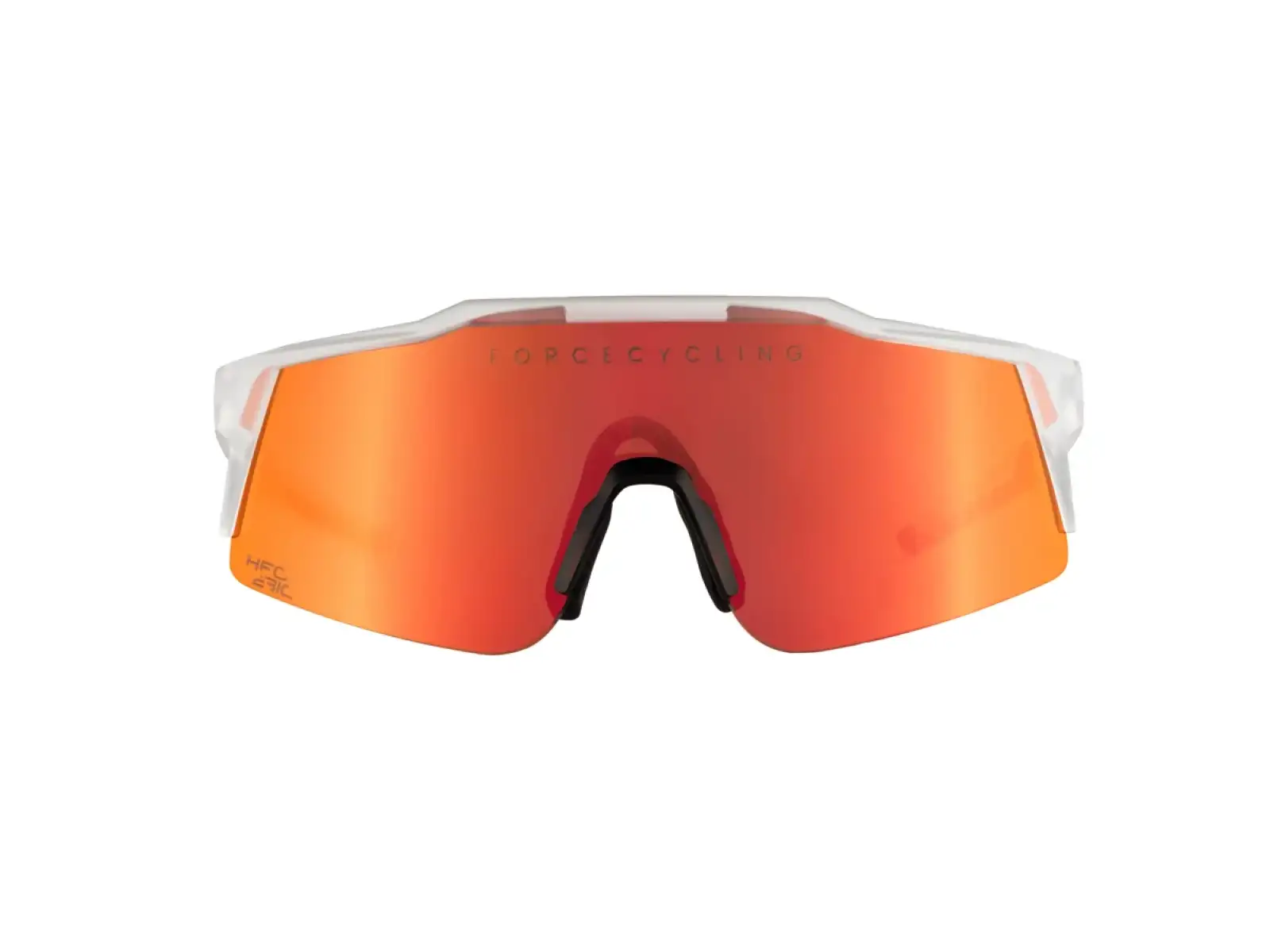 Force Nitro Junior okulary rowerowe transparentne/czerwone lustrzane szkło