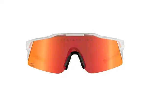 Force Nitro Junior okulary rowerowe transparentne/czerwone lustrzane szkło