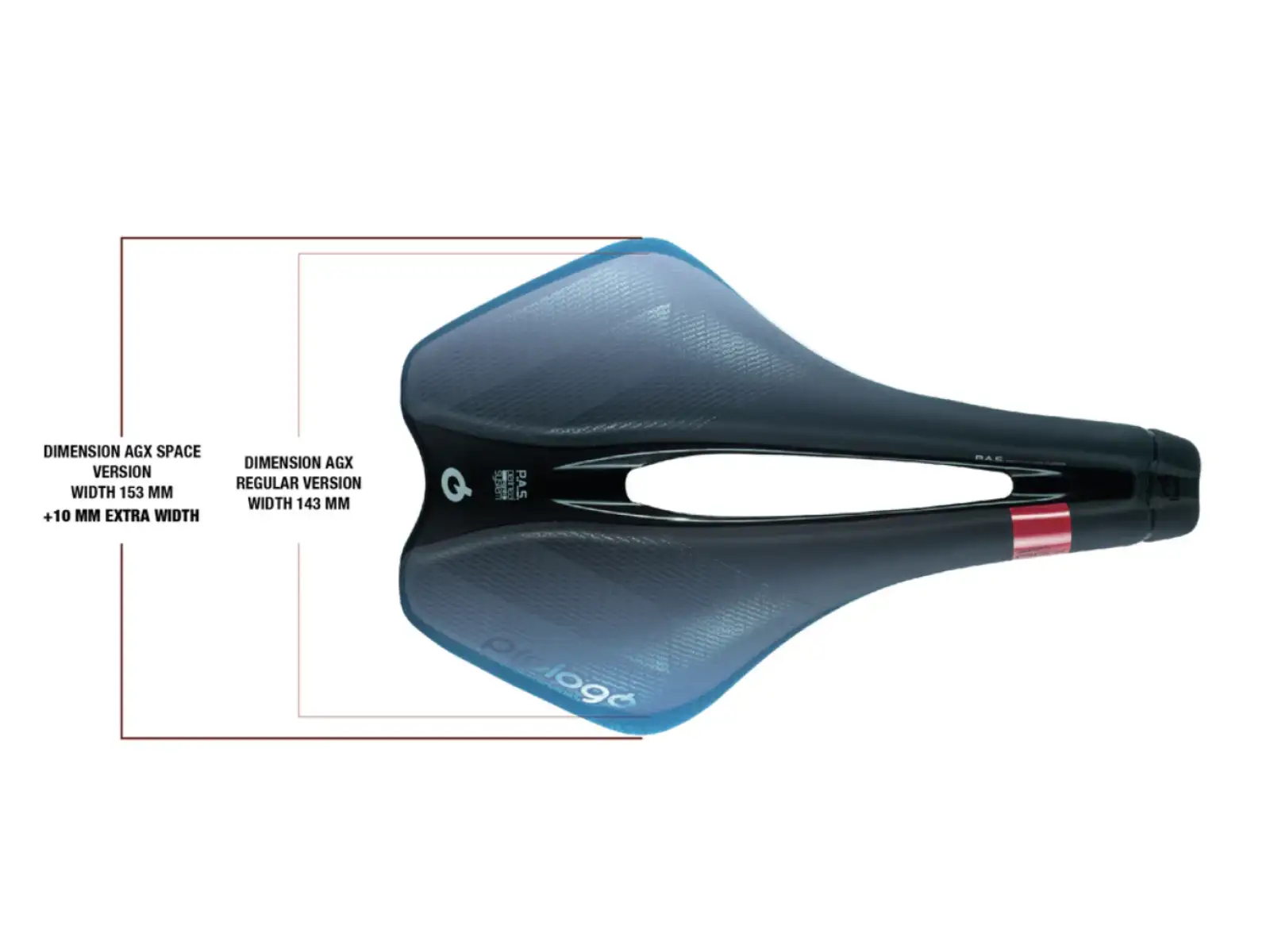 Prologo Dimension AGX Space Tirox 153 mm siodło czarna