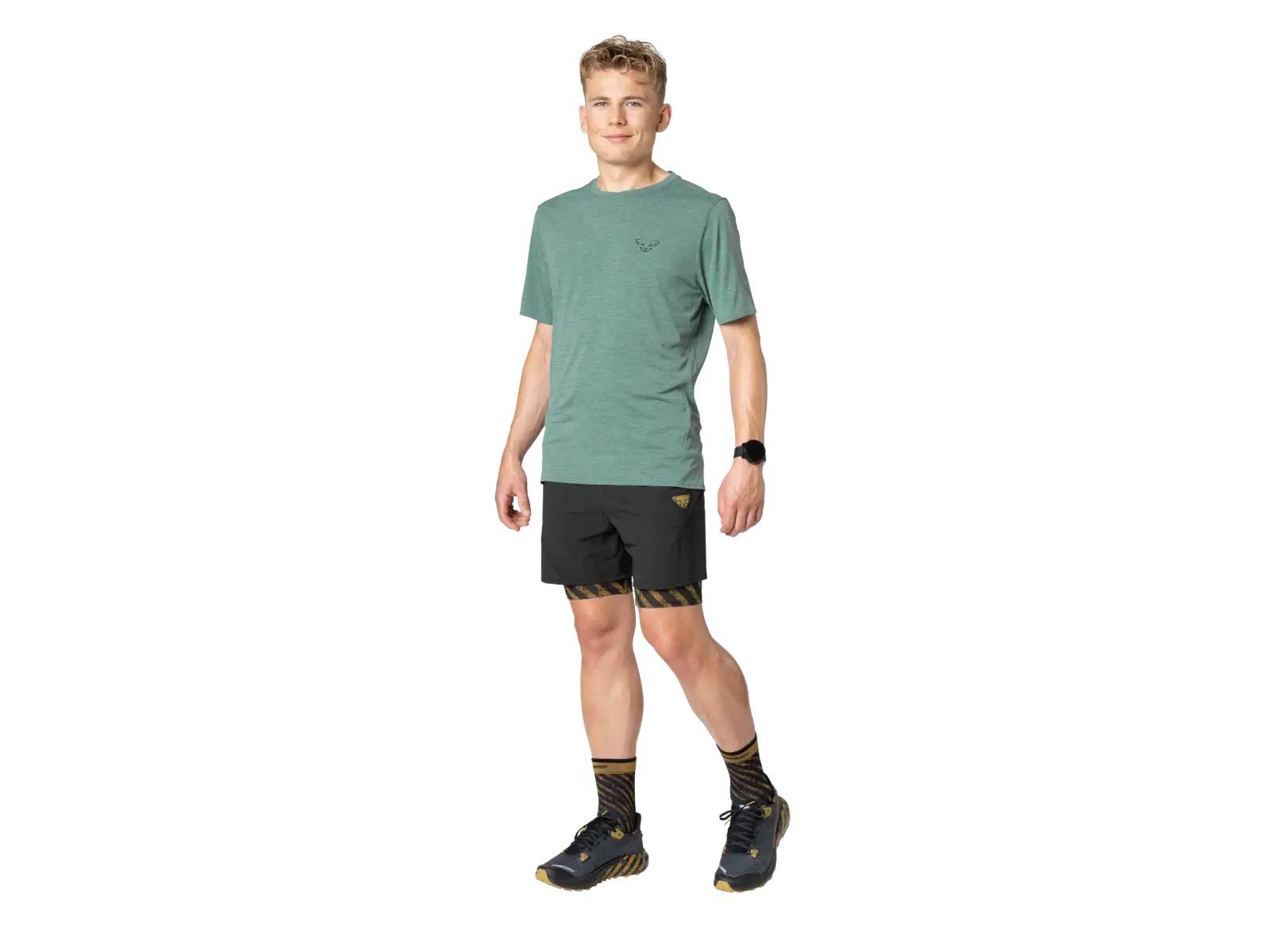 Dynafit Trail męska koszulka do biegania z krótkim rękawem Atlantic