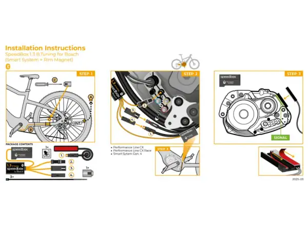 SpeedBox 1.3 do Bosch (Smart System GEN 4 + Rim Magnet)