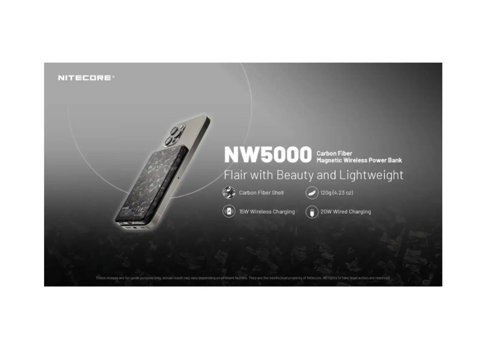 Nitecore NW5000 powerbanka z bezprzewodowym ładowaniem