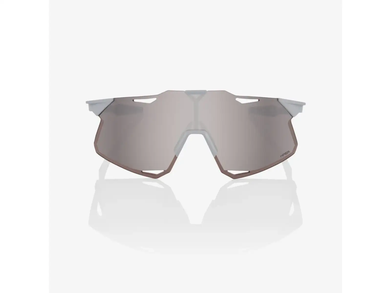 100% Hypercraft okulary Matte Stone Grey/HiPER Silver Mirror