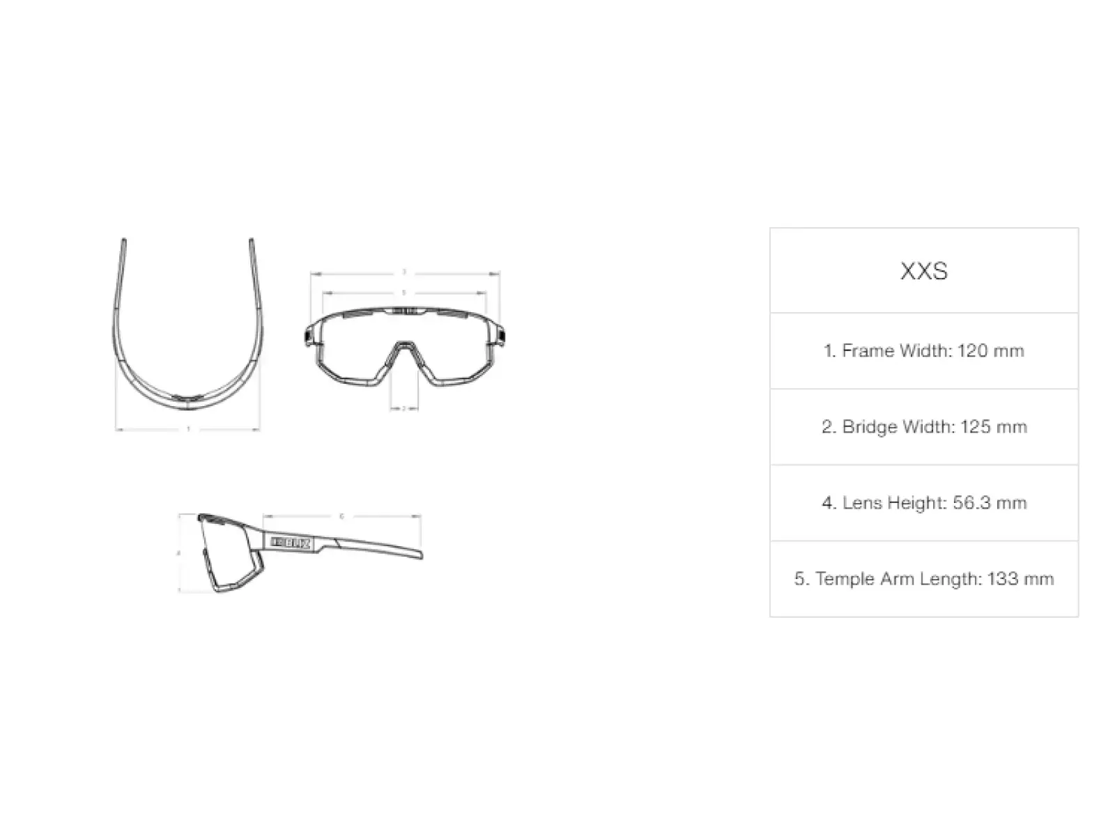 Bliz Fusion Small okulary przeciwsłoneczne Matte Blue/Grey Blue Multi