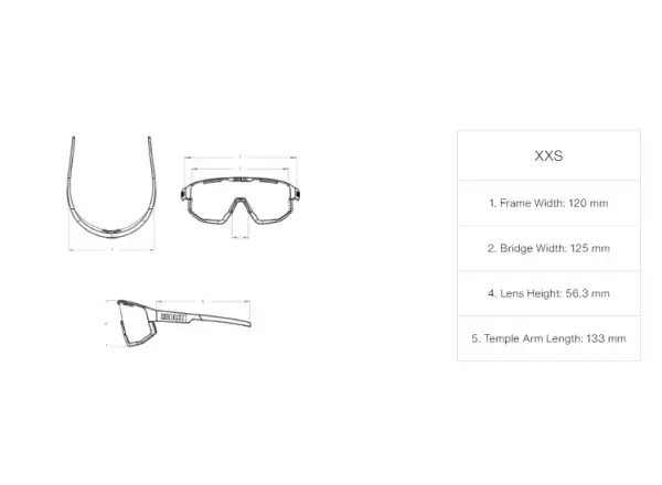 Bliz Fusion Small okulary przeciwsłoneczne Matte Blue/Grey Blue Multi