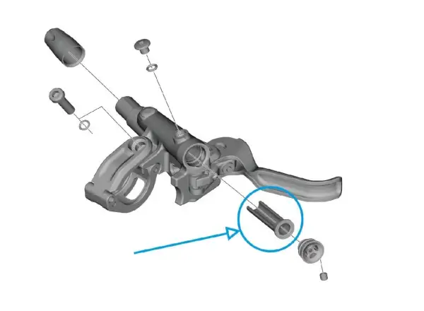 Shimano BL-M6100/BL-M4100 membrana zapasowa dźwigni hamulca