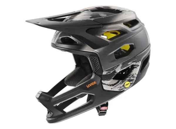 Uvex Revolt Mips kask Oak Brown/Orange Mat