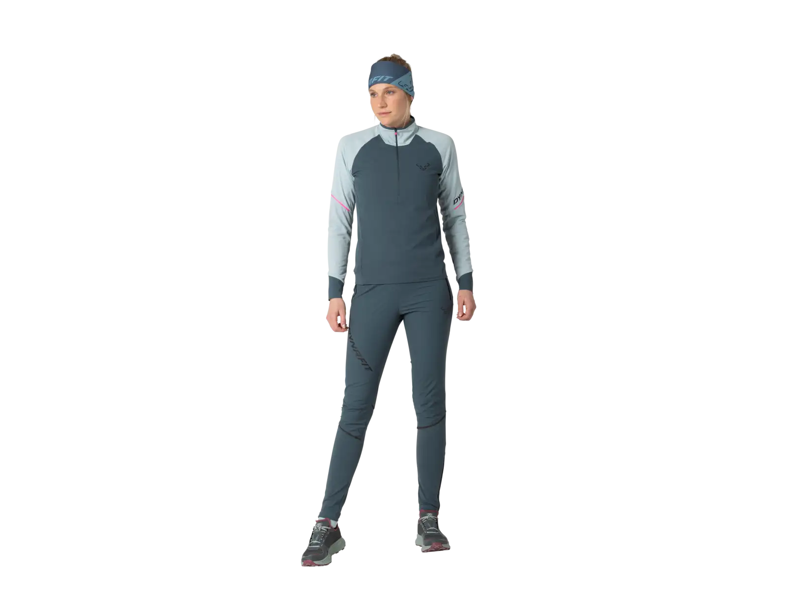 Dynafit Alpine 1/2 Zip damska koszulka dlugi rekaw Cloud Blue