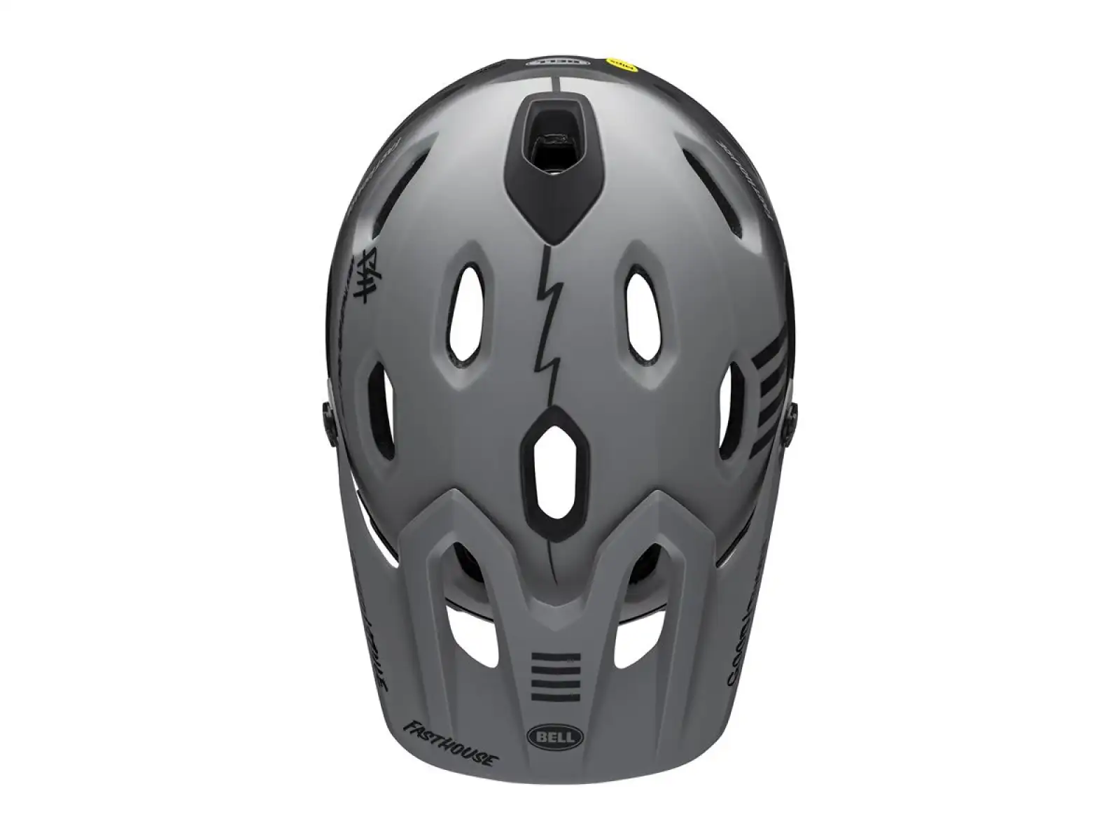 Bell Super DH Spherical kask Mat Gray/Black Fasthouse
