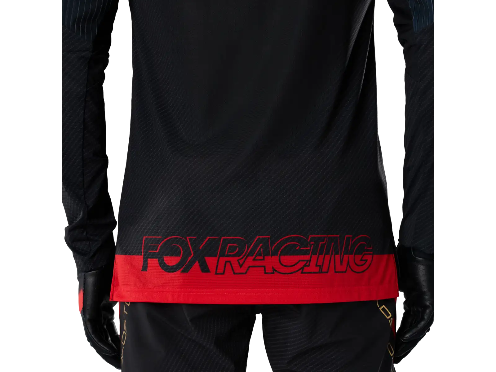 Fox Flexair Ls Jersey Goldstone Se męska koszulka Black