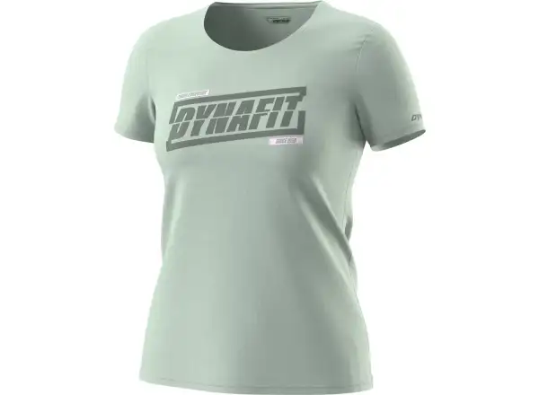 Dynafit Graphic Cotton damski t-shirt krótki rękaw Jadelite/Tabloid