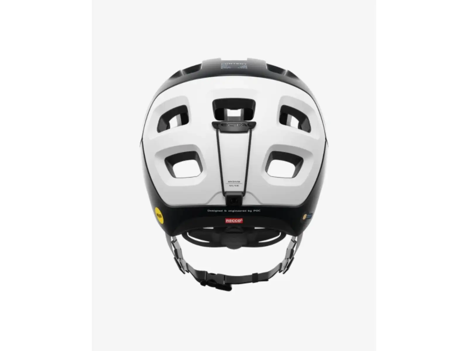 POC Tectal Race MIPS kask Uranium Black/Hydrogen White Matt