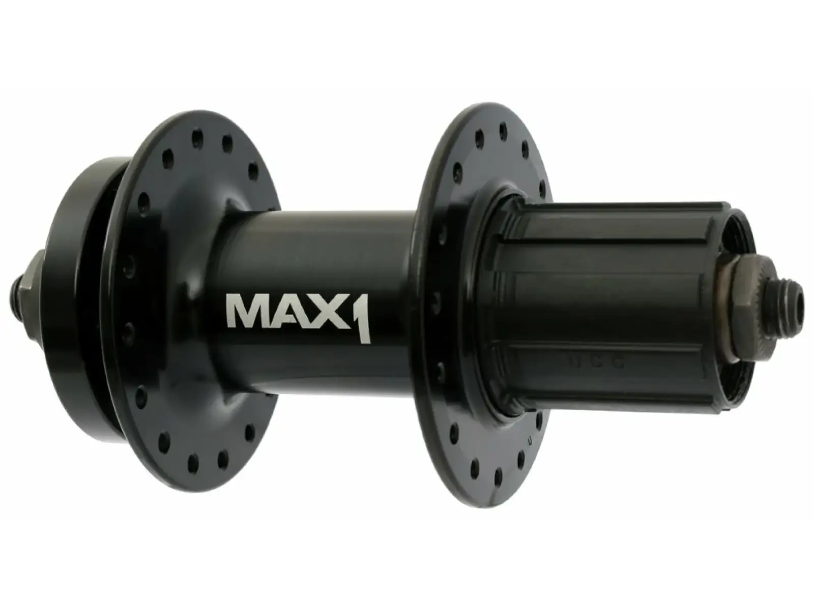 MAX1 Sport tylna piasta 5x135 mm czarna 32 otworów bębenek HG9