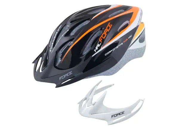 Force Hal kask czarny/pomarańczowy