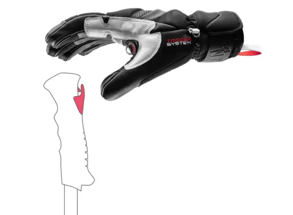 Leki Griffin Base 3D narciarskie rękawice Black