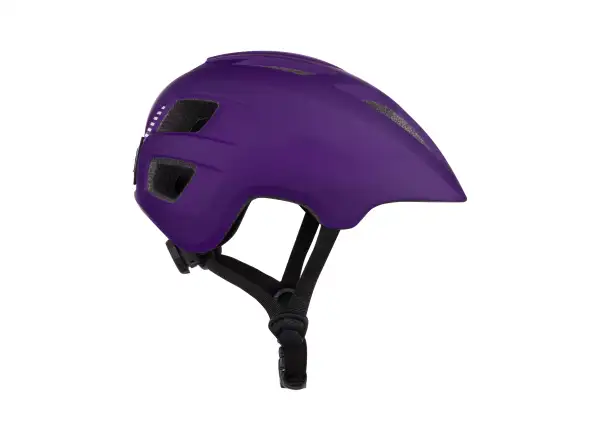 Force Zebu kask rowerowy dla dzieci z lampką tylni fioletowa