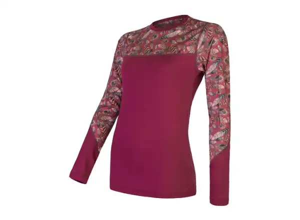 Sensor Merino Impress damska koszulka z długim rękawem Lilla/Feather