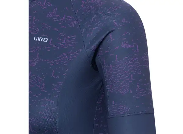 Giro Chrono Sport damski dres krótki rękaw Midnight Blue Scree