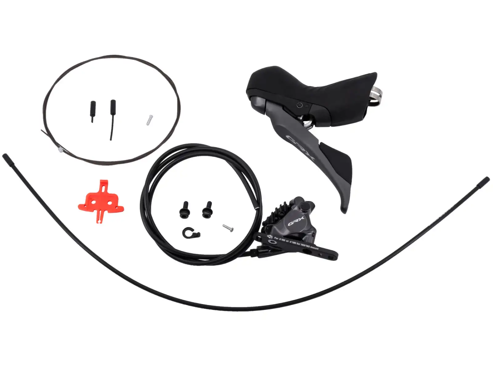 Shimano GRX ST-RX820+BR-RX820 przedni hamulec tarczowy i 2-biegowa dźwignia