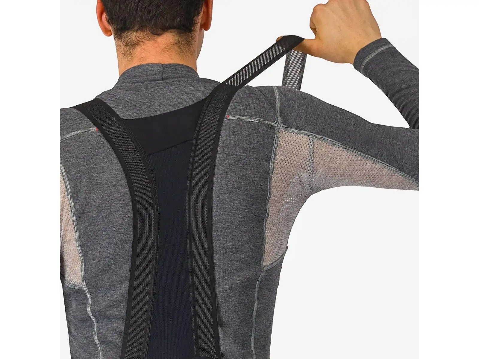 Castelli Espresso Bibtight męskie spodnie z szelkami i wkładką Black
