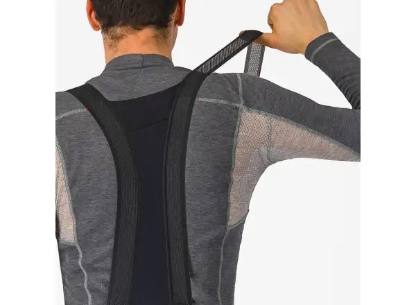 Castelli Espresso Bibtight męskie spodnie z szelkami i wkładką Black