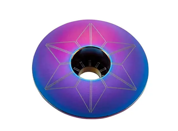 Supacaz Star Capz Anodized zatyczka zestawu sterowego Oil Slick