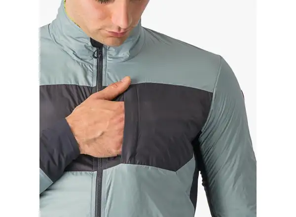 Castelli Unlimited Puffy męska kurtka Defender Green/Dark Grey