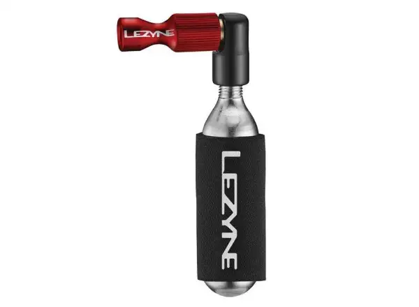 Lezyne Trigger Drive CO2 głowica do pompki nabojowej czerwona