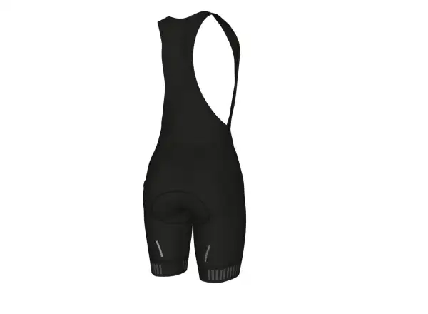 Alé Solid Traguardo damskie spodenki z szelkami i wkładką Black/Fluo Pink