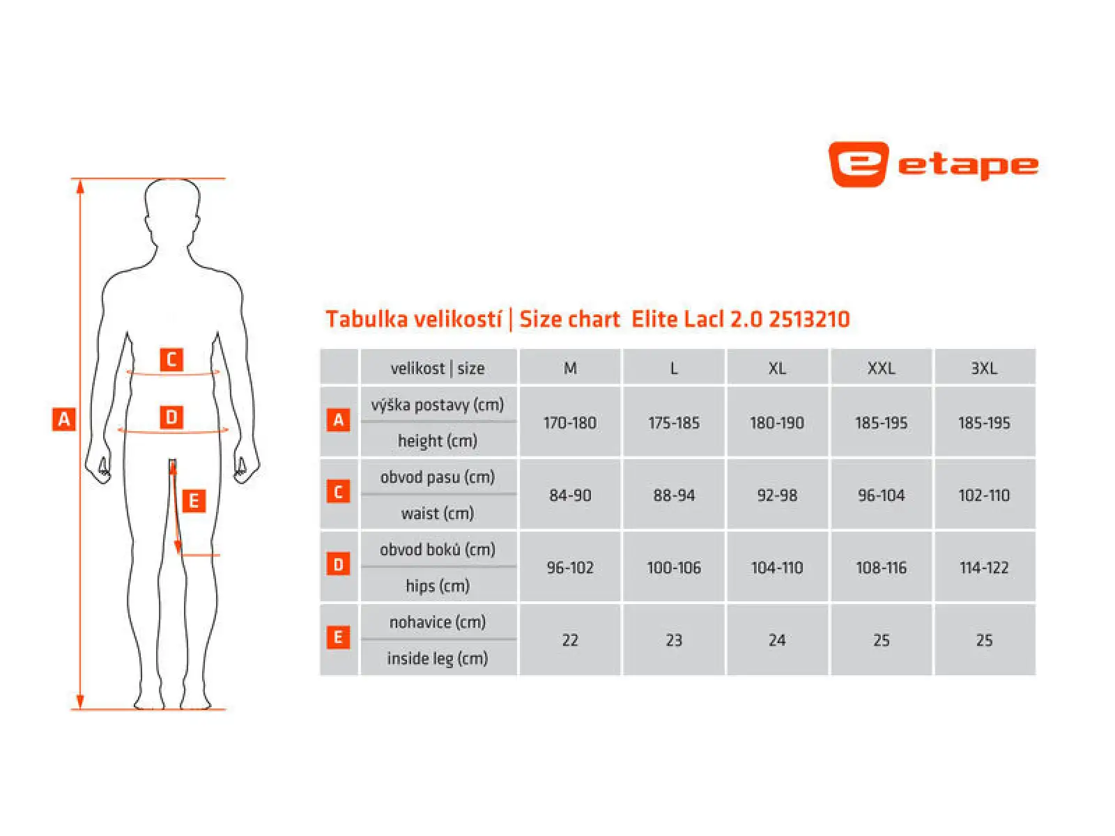 Etape Elite Lacl 2.0 męskie szorty z wkładką czarna
