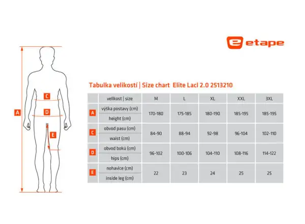 Etape Elite Lacl 2.0 męskie szorty z wkładką czarna