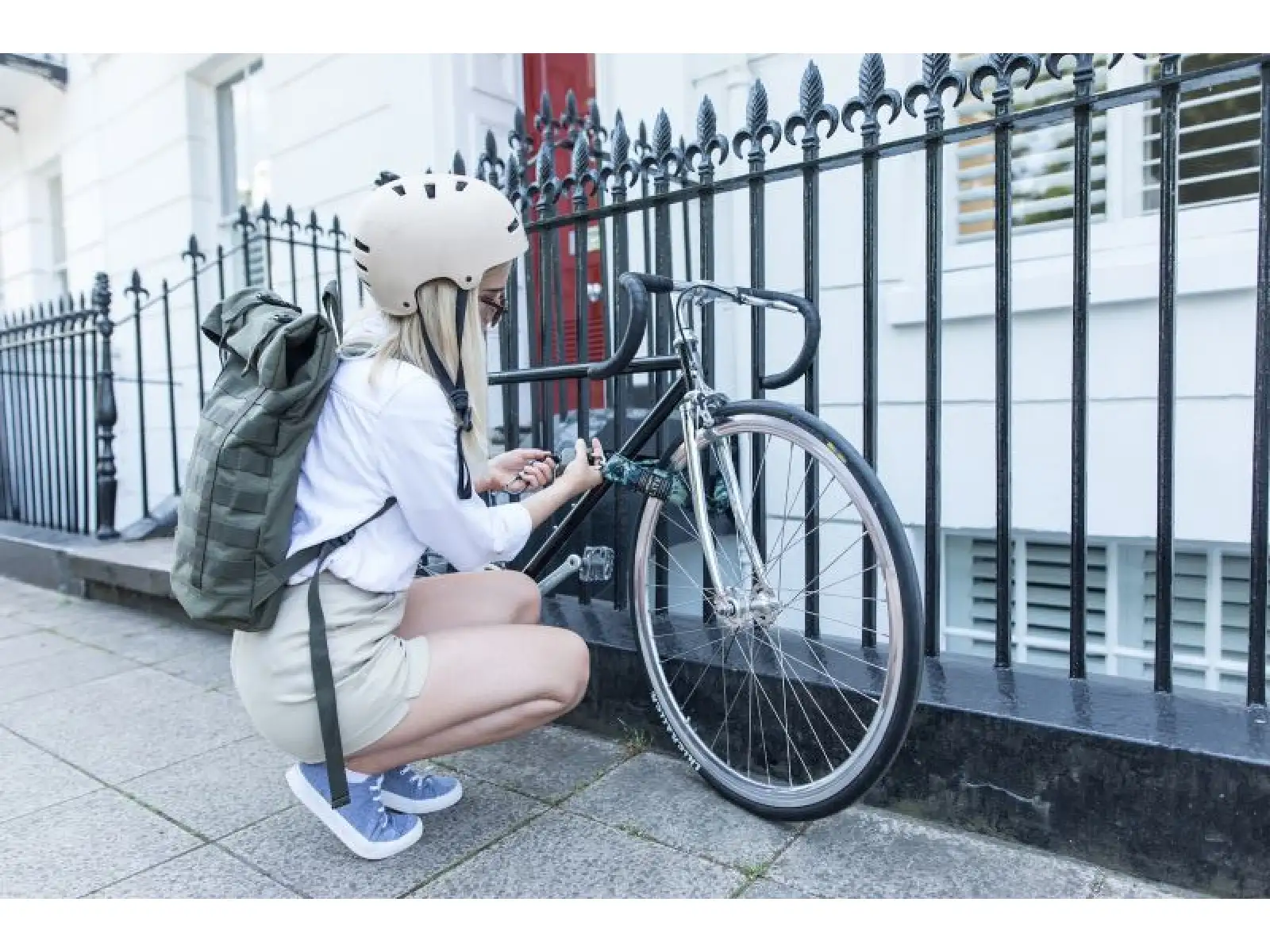 Hiplok Lite zamek black/white