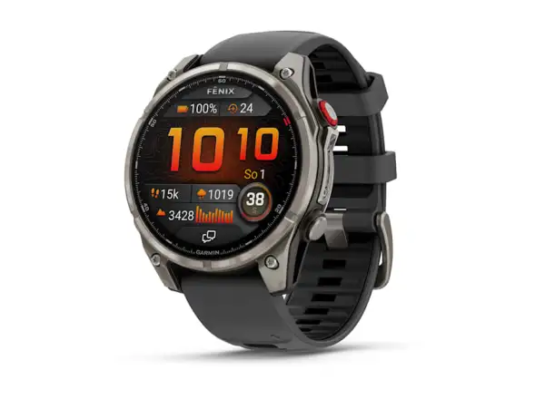 Garmin fenix 8 Pro 47 mm AMOLED Sapphire inteligentny zegarek Titanium Graphite/Black
