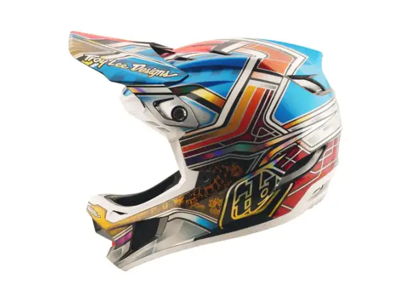 Troy Lee Designs D4 Carbon kask Lowrider Blue