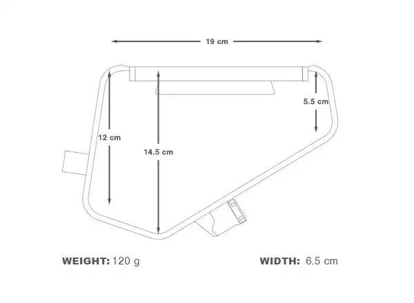Apidura bukłak do toreb na ramę 3 l