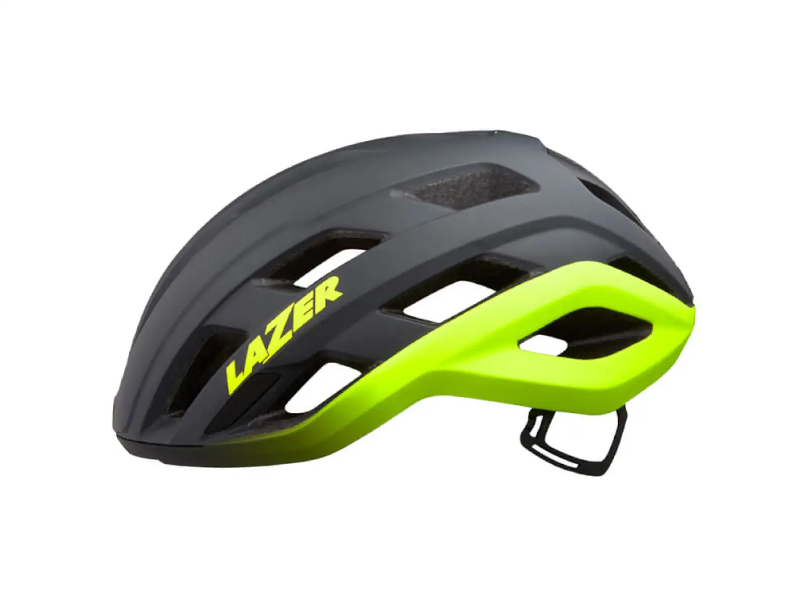 Lazer Strada KC kask matowy ciemnoszary/jaskrawożółty