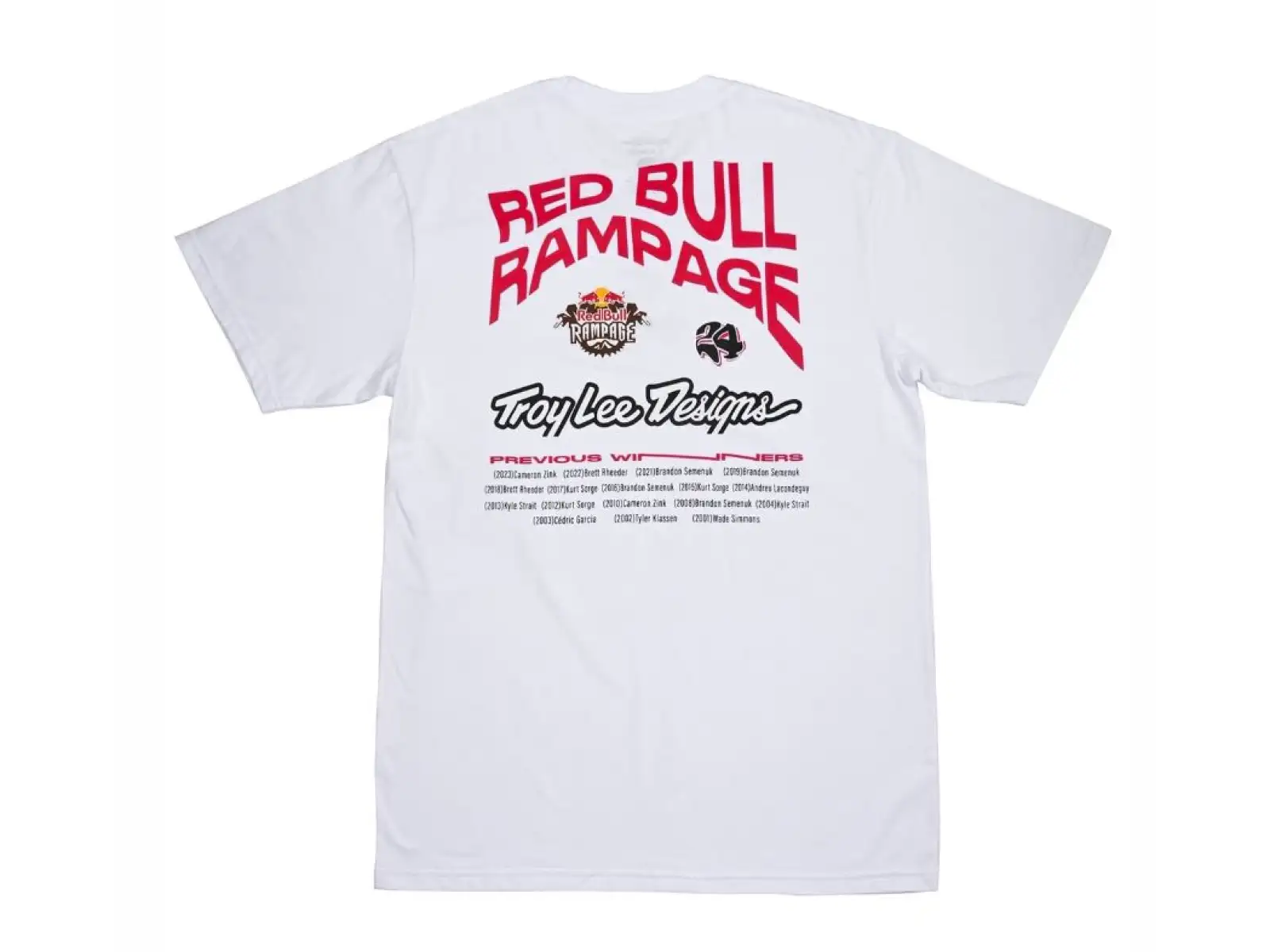 Troy Lee Designs x Red Bull Rampage Mind Melt męska koszulka z krótkim rękawem White