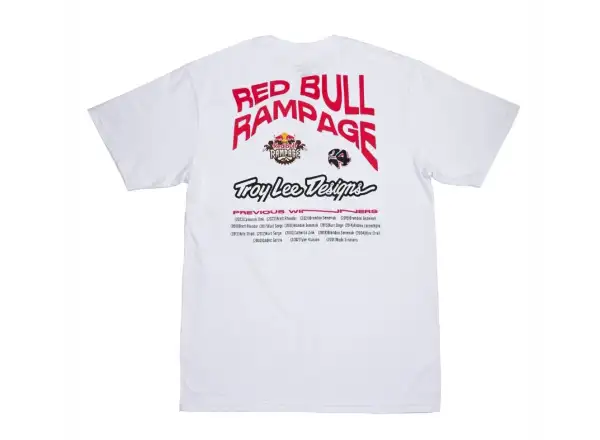 Troy Lee Designs x Red Bull Rampage Mind Melt męska koszulka z krótkim rękawem White