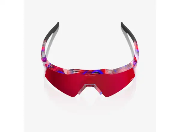 100% Speedcraft SL okulary FDJ Gloss Translucent Red/Blue/HiPER Fire Red Mirror Lens