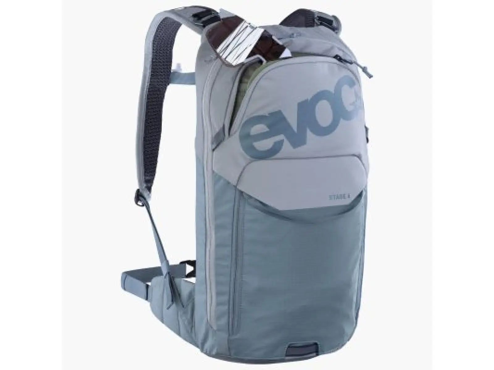 Evoc Stage 6 l plecak Stone Steel + Bukłak 2 l