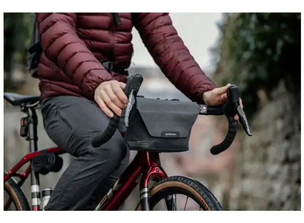 Apidura City sakwa na kierownicę 2 l ciemnoszara