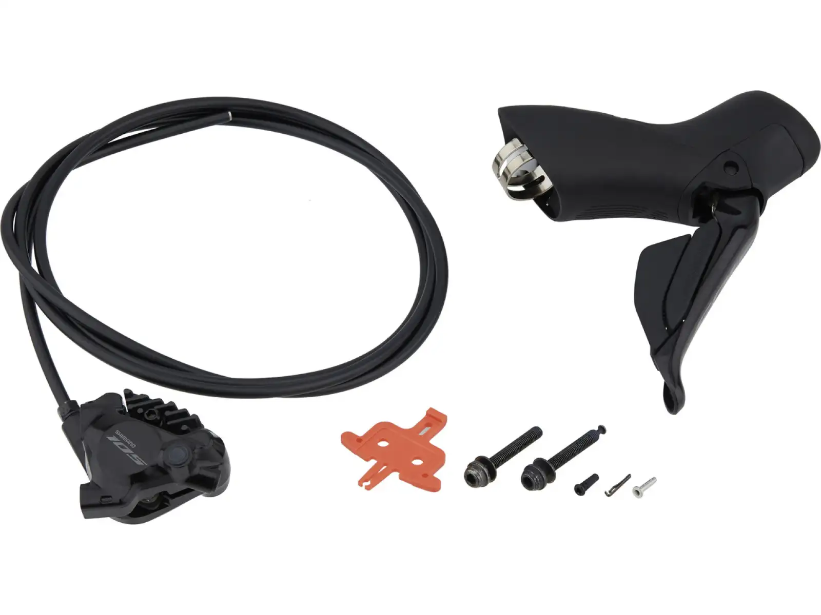Shimano 105 Di2 BR-R7170 + ST-R7170 hamulec tarczowy tylny (prawy), J-kit, polimerowy